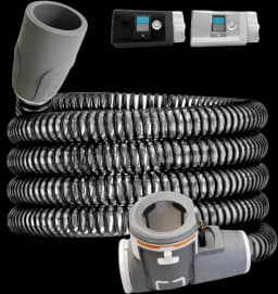 LullaPad S10 L-Shape Replacement Air Tube – Flexible CPAP Hose Compatible with ResMed AirSense 10 & AirCurve 10